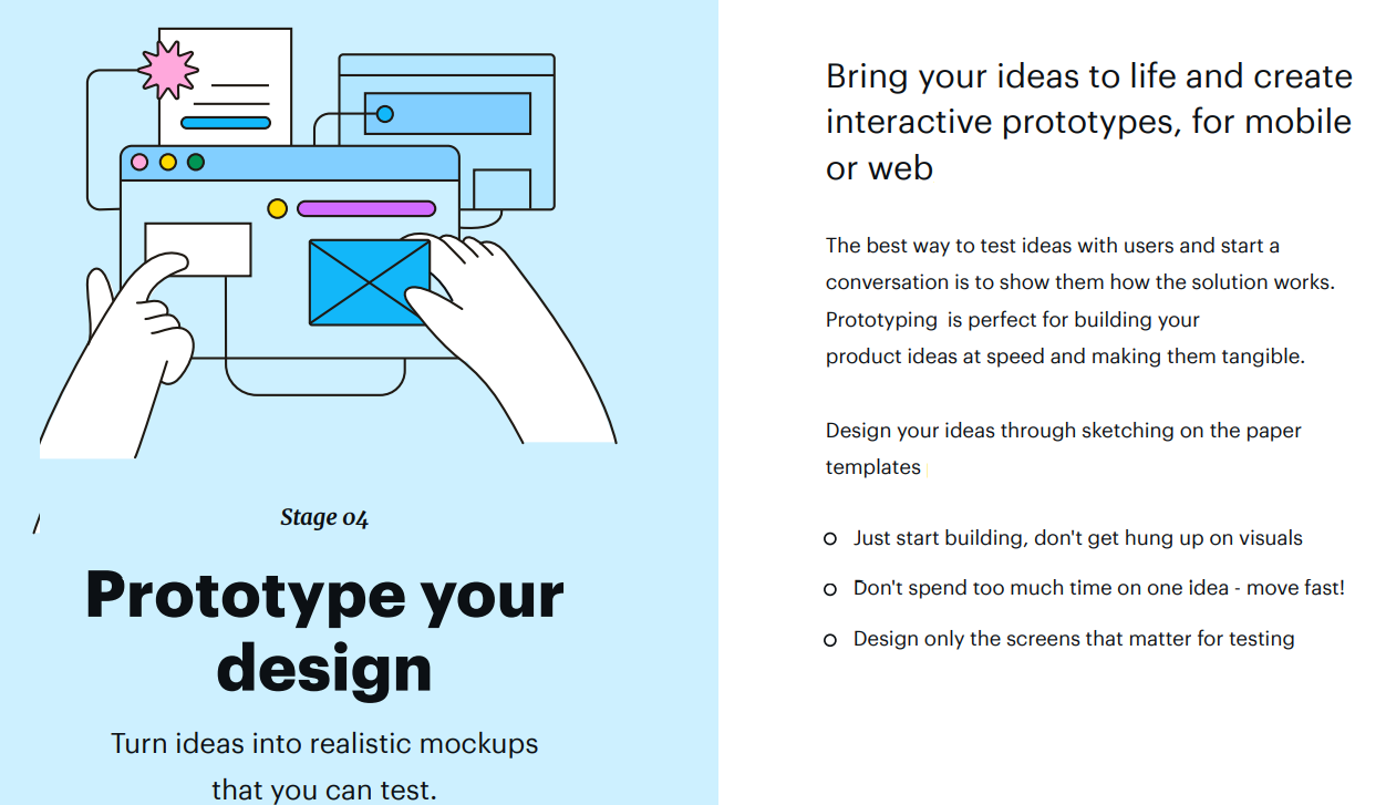 Prototype materials can help teams explore interaction before final implementation.